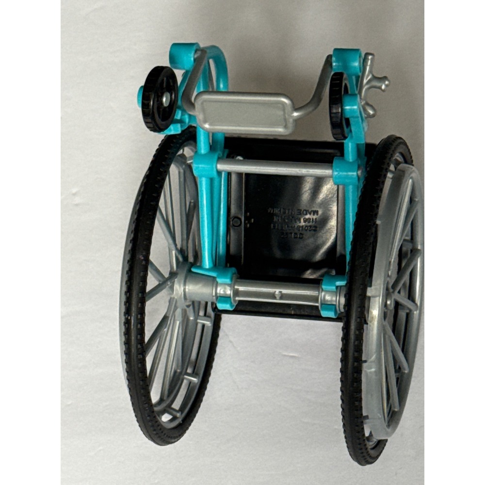 Barbie Doll Wheelchair Accessory Teal Blue Silver‎ Black GGL22 Replacement Toy - Picture 5 of 5